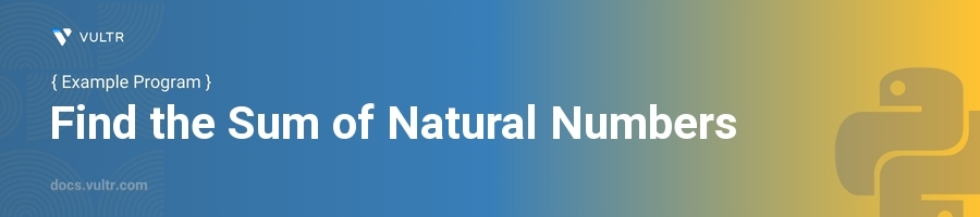 Find the sum of natural numbers header image