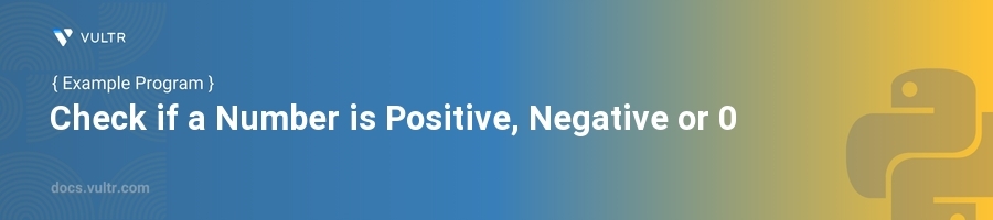 Check if a number is positive, negative or 0 header image