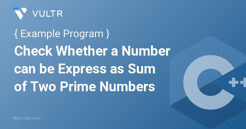 C++ Program to Check Whether a Number can be Express as Sum of Two ...