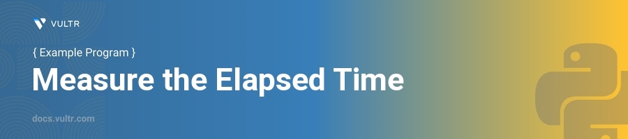 Measure the elapsed time header image