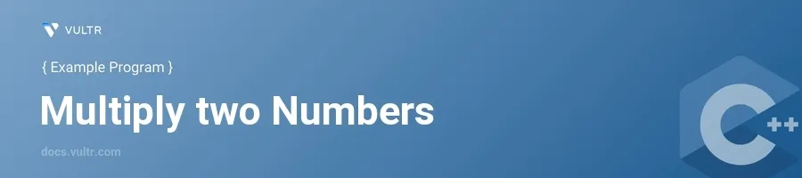 Multiply two numbers header image
