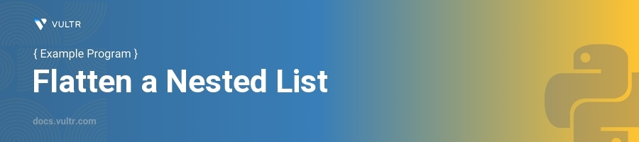 Flatten a nested list header image