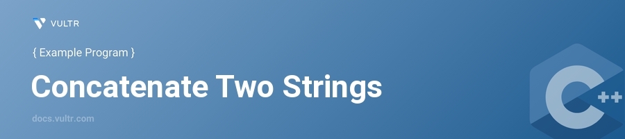 Concatenate two strings header image