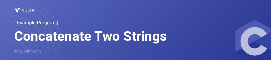 Concatenate two strings header image