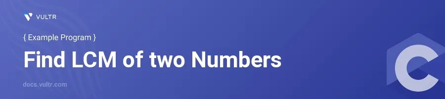 Find lcm of two numbers header image