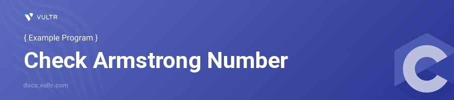 Check armstrong number header image