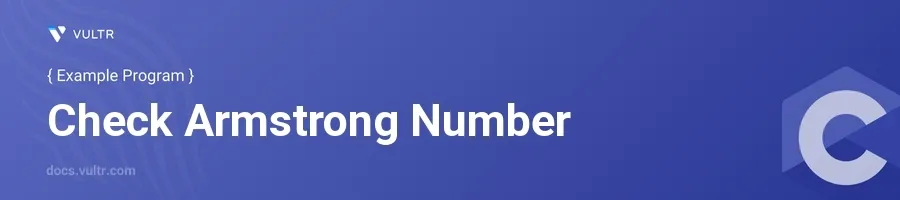 Check armstrong number header image