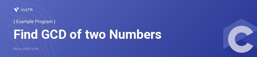 Find gcd of two numbers header image