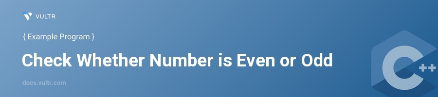 Check whether number is even or odd header image