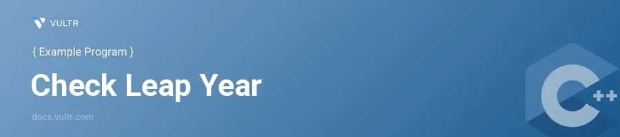 Check leap year header image