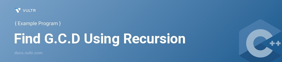 Find g.c.d using recursion header image