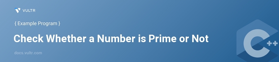 Check whether a number is prime or not header image