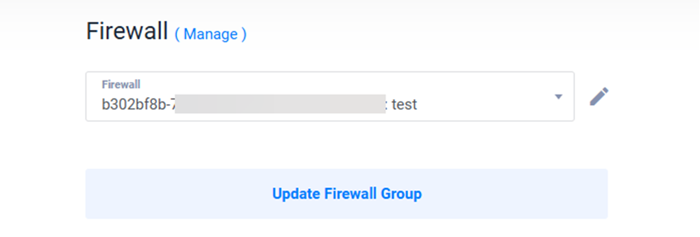 Update Firewall group