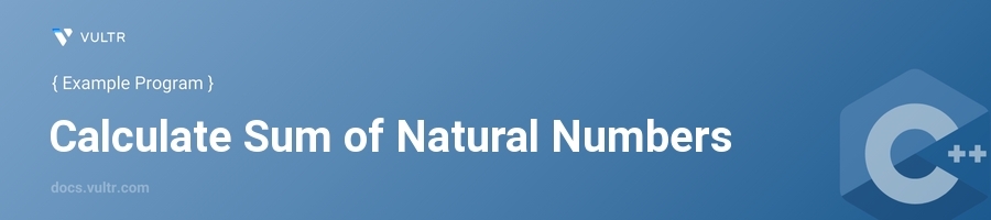 Calculate sum of natural numbers header image