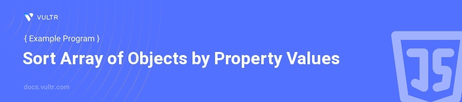 Sort array of objects by property values header image