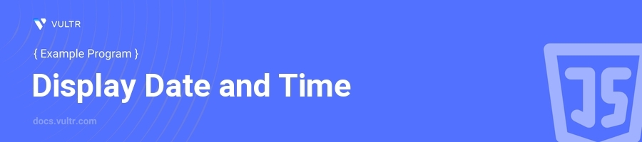 Display date and time header image