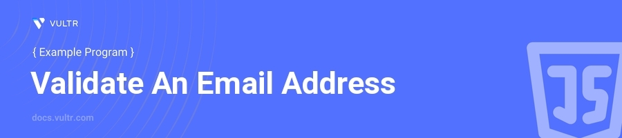 Validate an email address header image