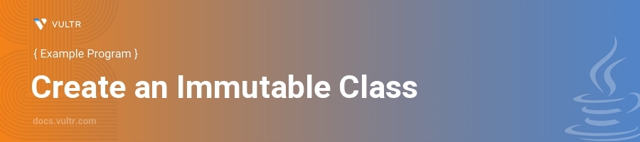 Create an immutable class header image