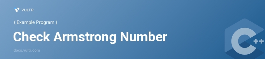 Check armstrong number header image