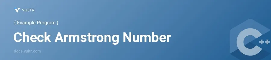 Check armstrong number header image