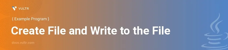 Create file and write to the file header image