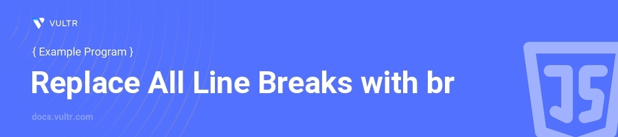 Replace all line breaks with br header image