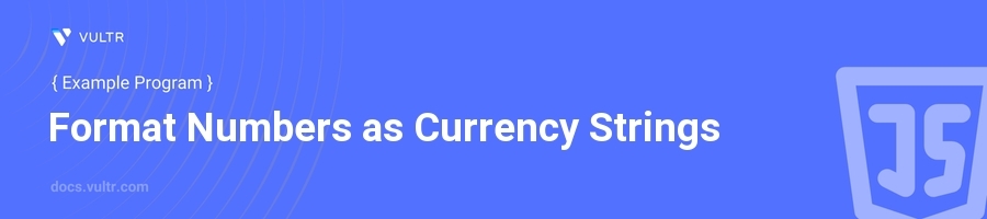 Format numbers as currency strings header image