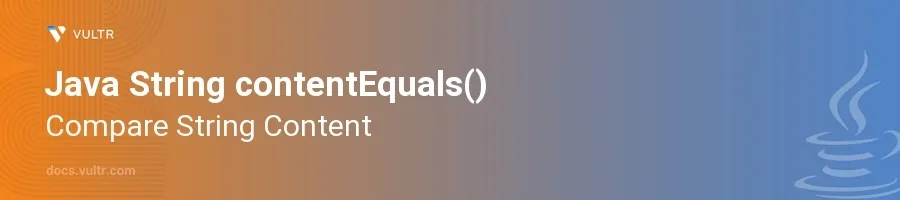 contentEquals() header image