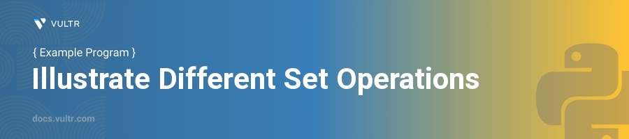 Illustrate different set operations header image