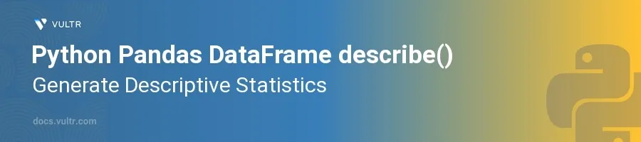 describe() header image
