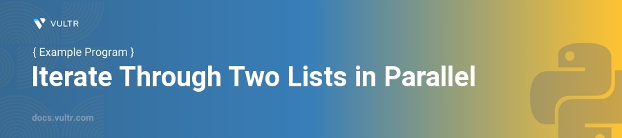 Iterate through two lists in parallel header image