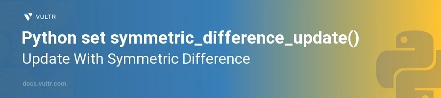 symmetric_difference_update() header image