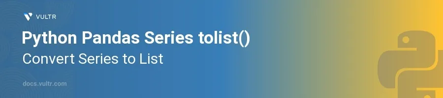 tolist() header image