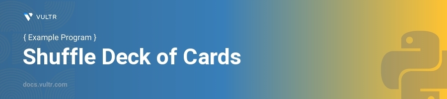 Shuffle deck of cards header image