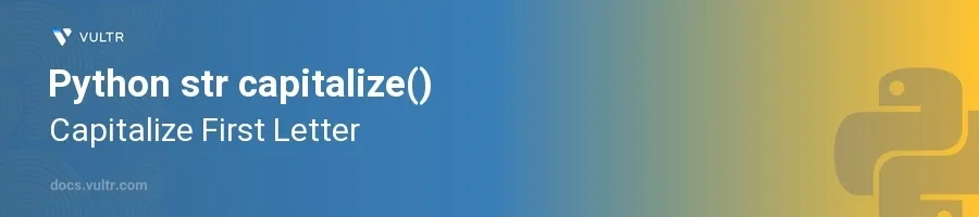 capitalize() header image