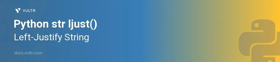 ljust() header image