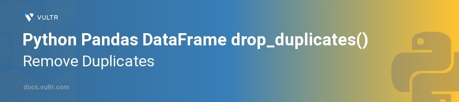 drop_duplicates() header image