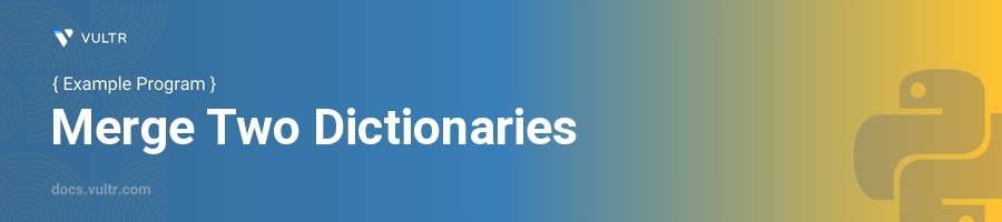 Merge two dictionaries header image