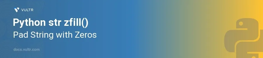 zfill() header image