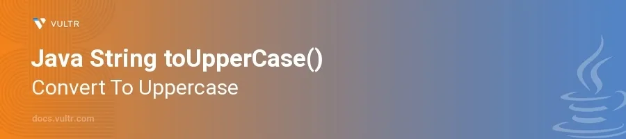toUpperCase() header image