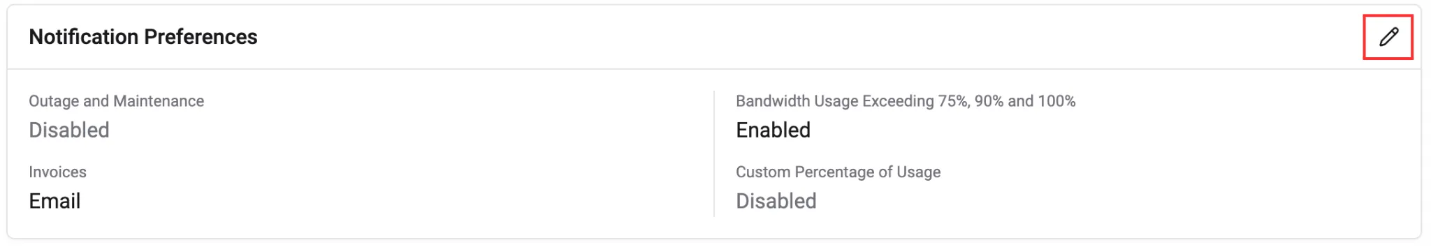 Edit Notifications