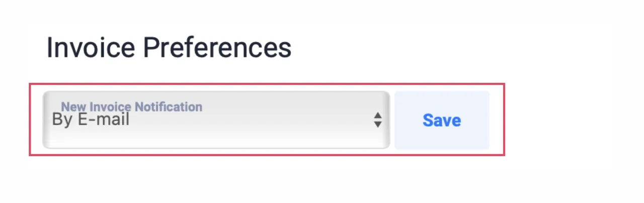 Invoice Preferences