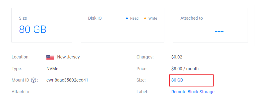 Resize Vultr Block Storage Volume