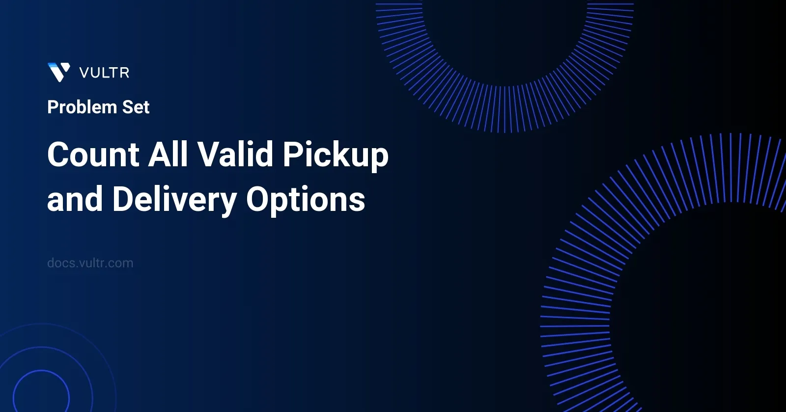 Count All Valid Pickup and Delivery Options header image