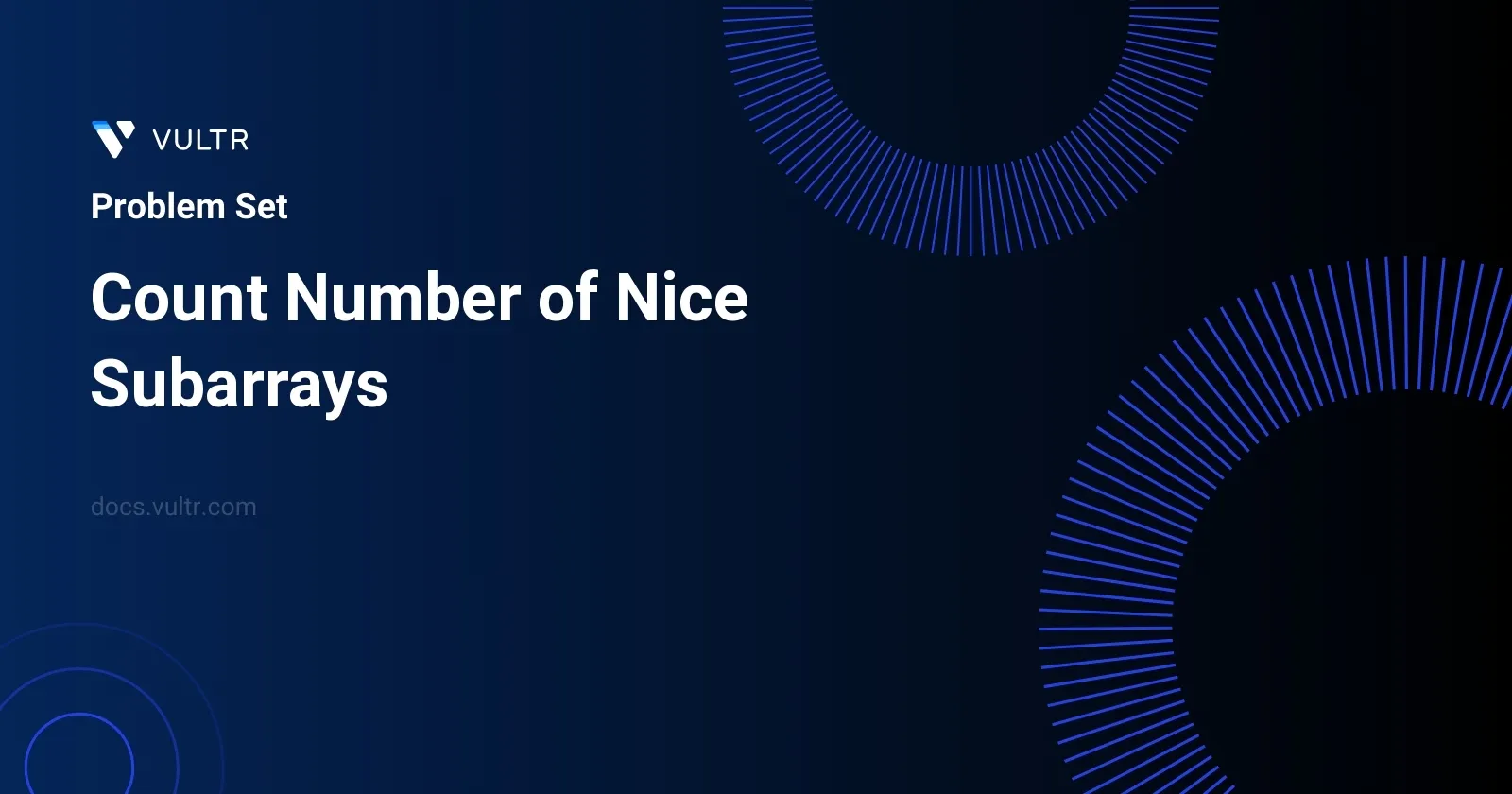 Count Number of Nice Subarrays header image