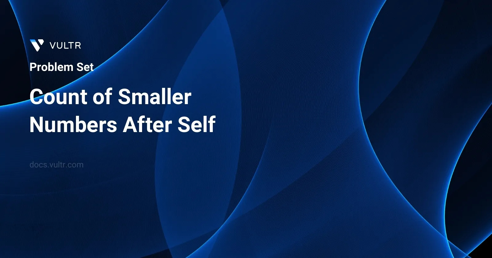 Count of Smaller Numbers After Self header image