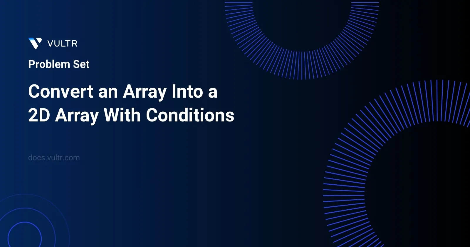 Convert an Array Into a 2D Array With Conditions header image