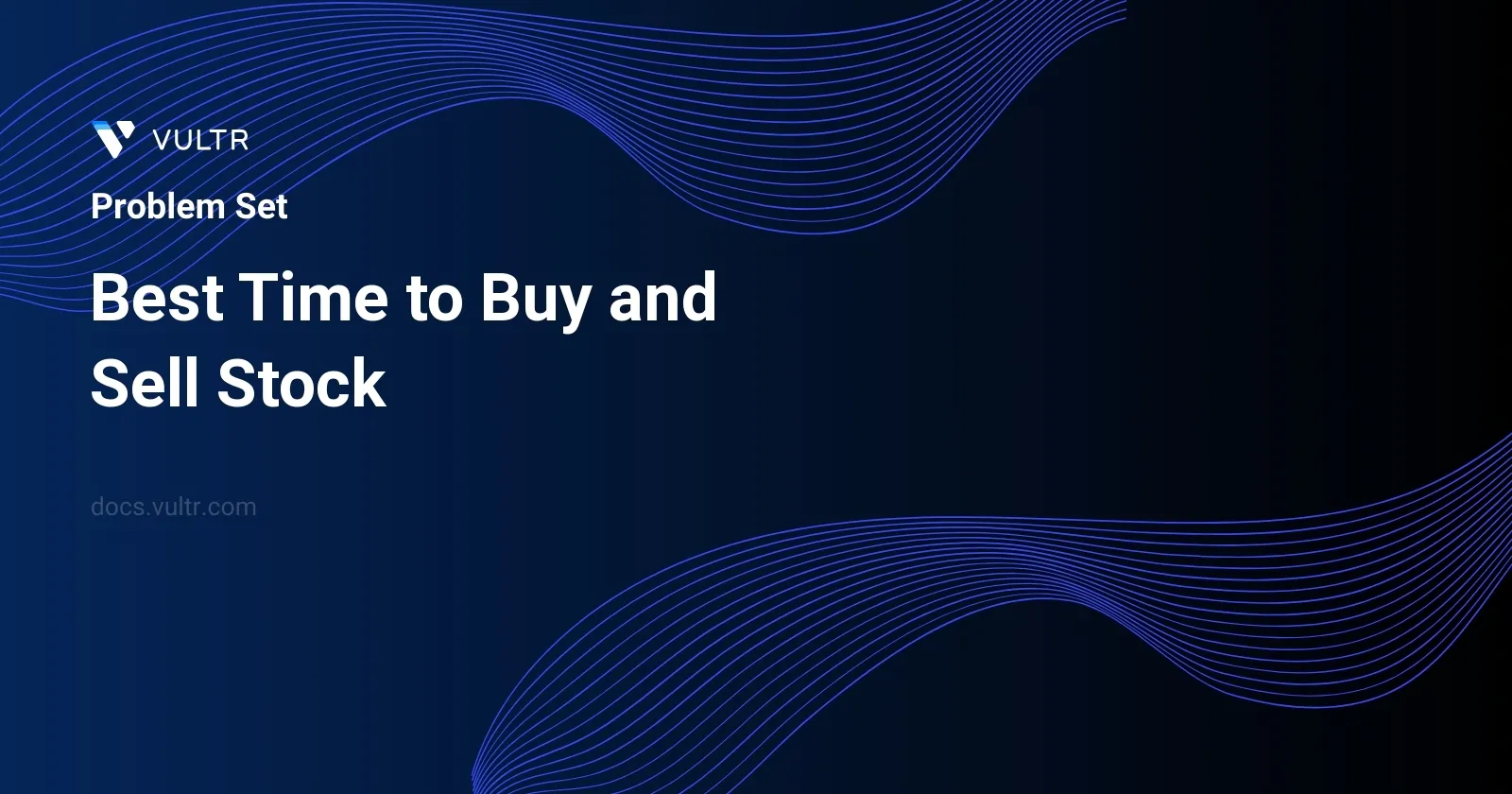 Best Time to Buy and Sell Stock header image