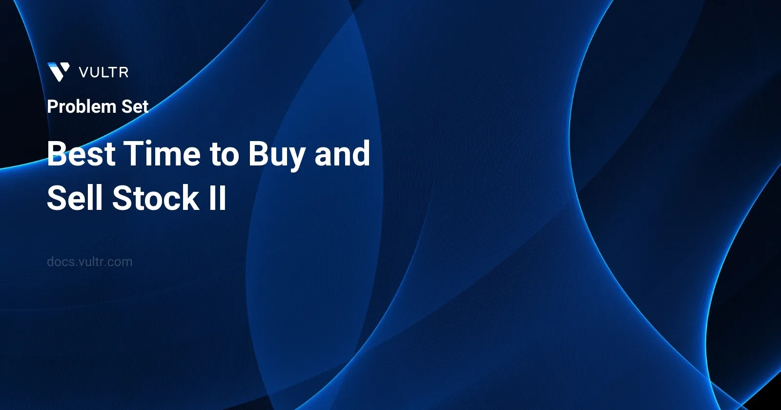 Best Time to Buy and Sell Stock II header image