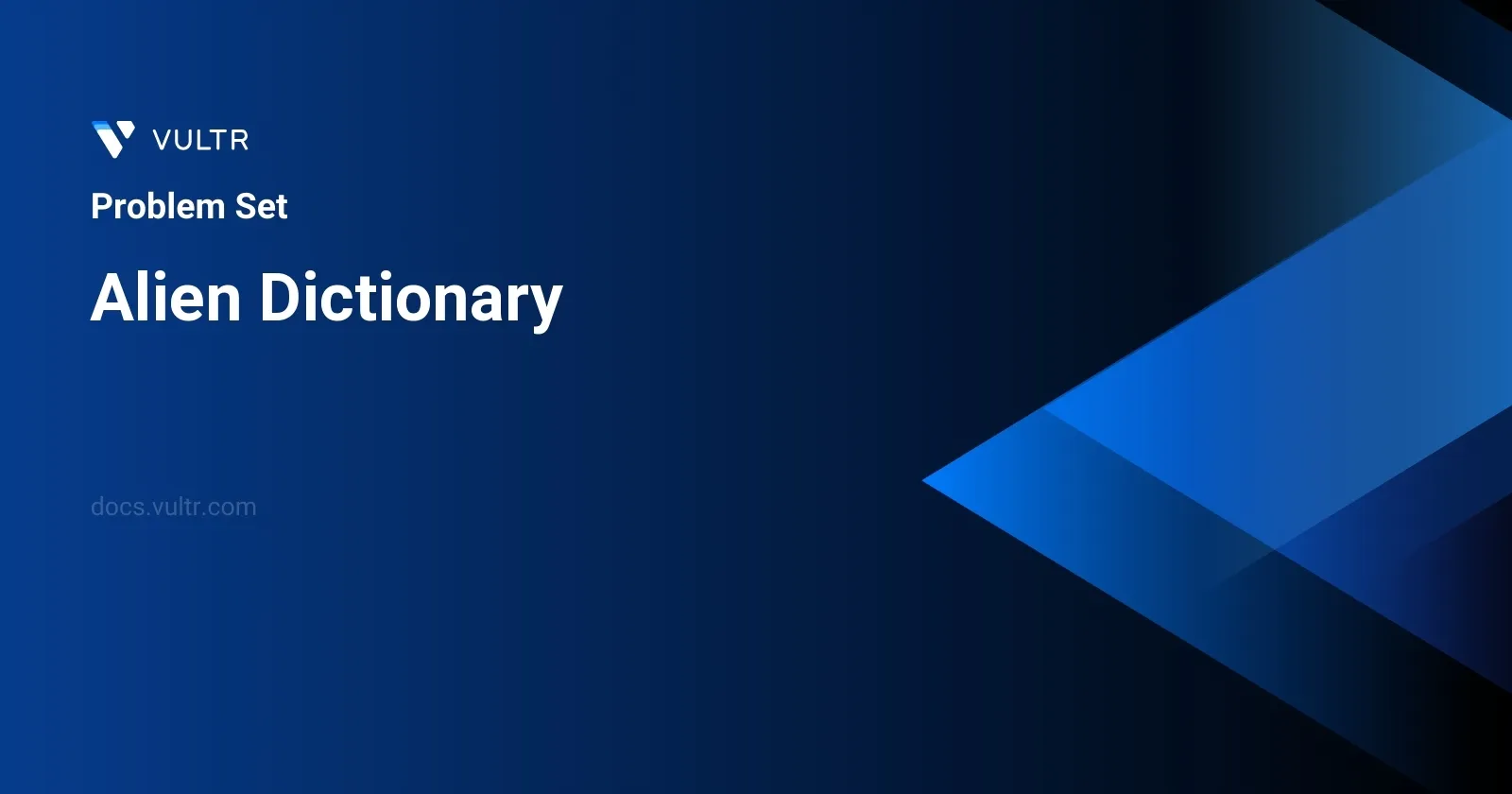 Alien Dictionary header image